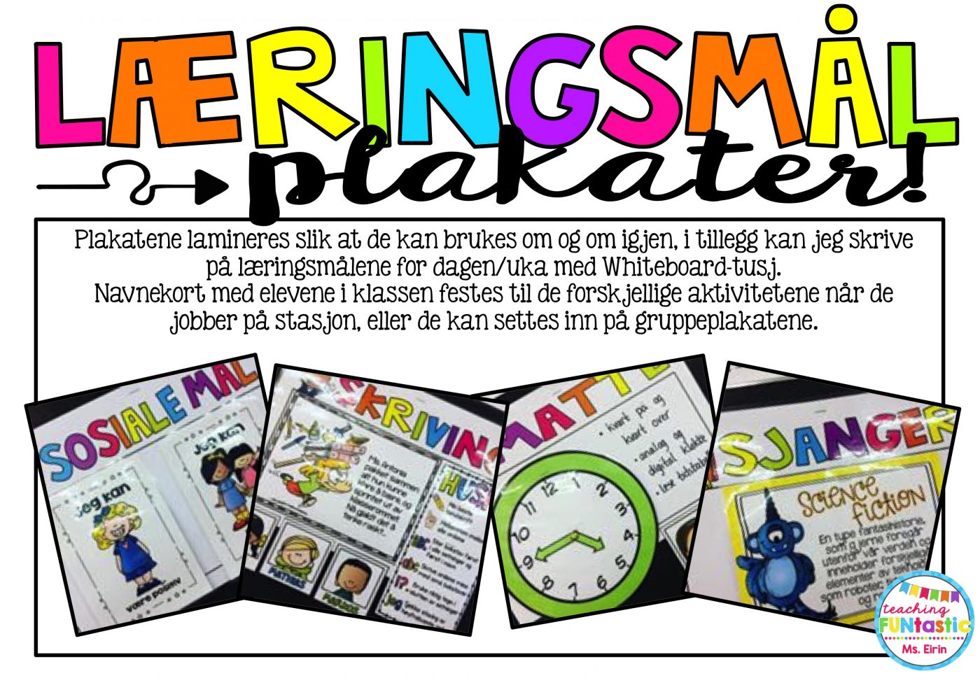 Målplanscher - Teaching Funtastic