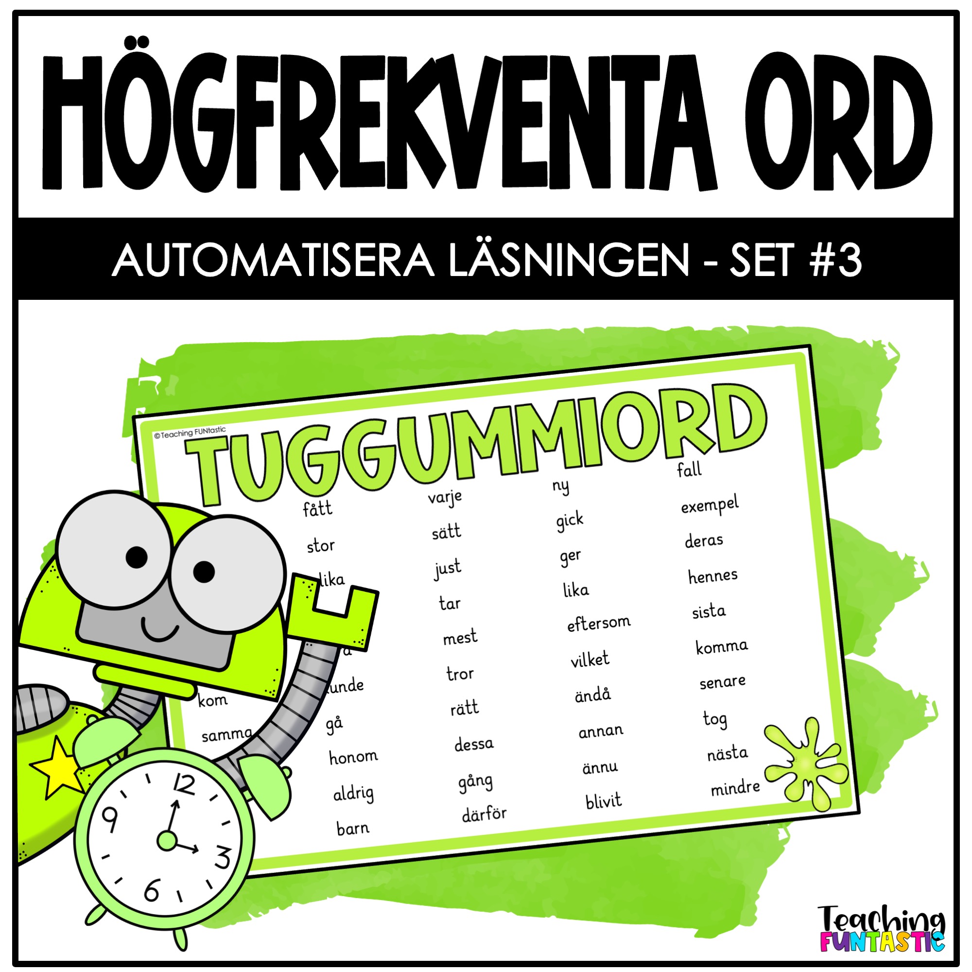 svenska högfrekventa ord
