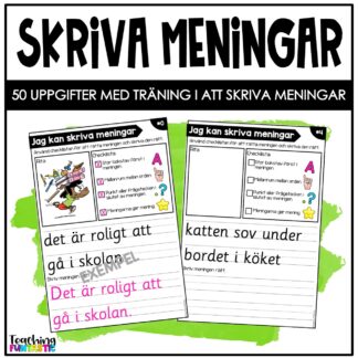 skriva meningar