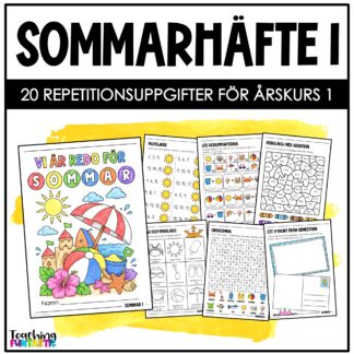 Uppgiftshäfte inför sommarlovet för årskurs 1