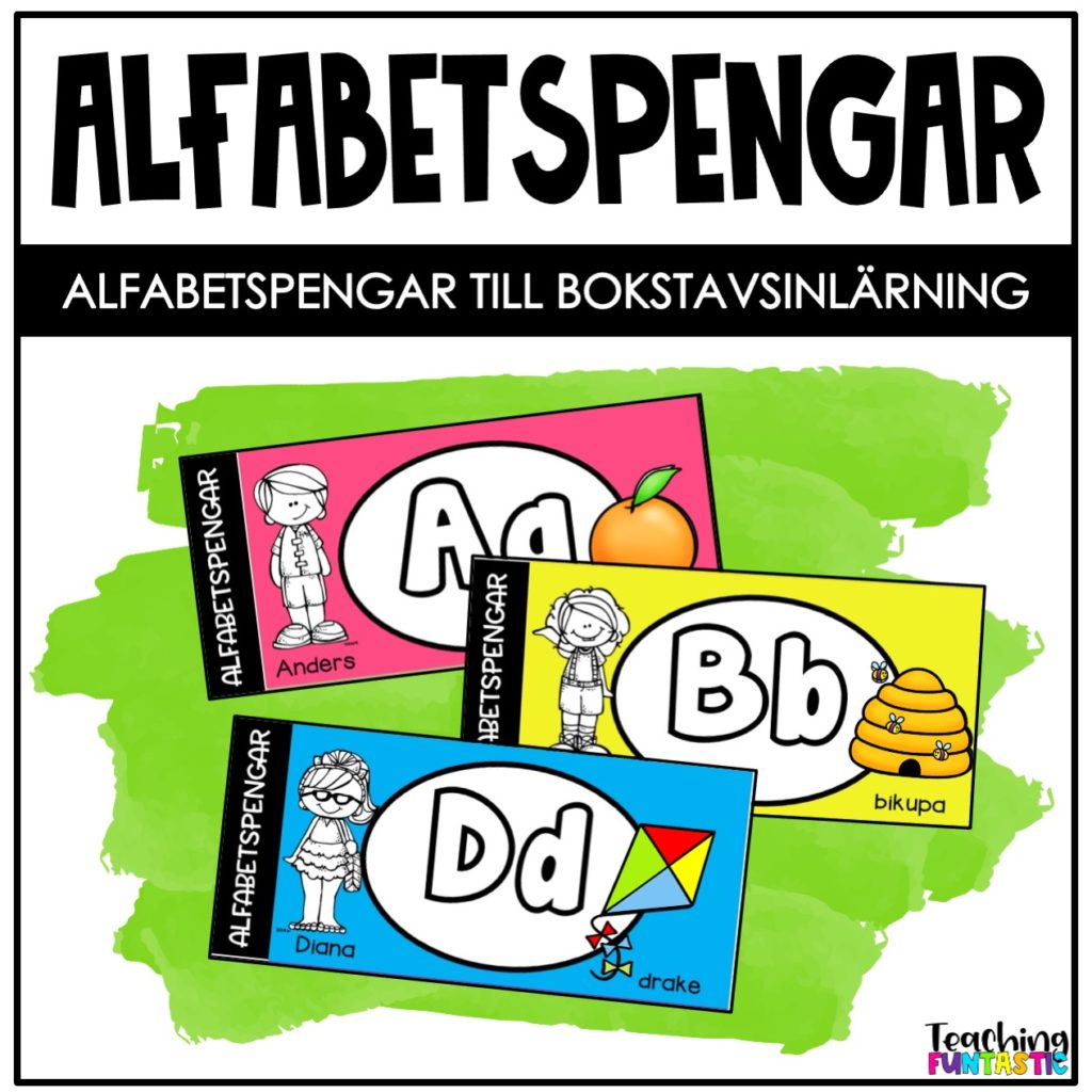 Alfabetpengar Med Aktiviteter - Teaching Funtastic