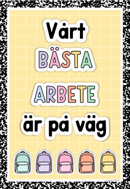 Megapaket med redigerbar klassrumsdekor - Bild 10