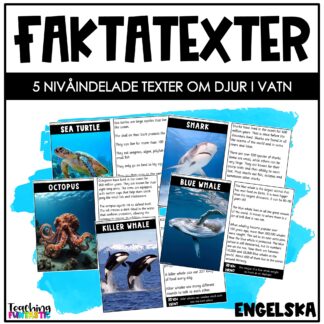 Nivådelade lästexter djur i vatn