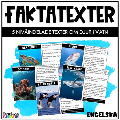 Nivådelade lästexter djur i vatn