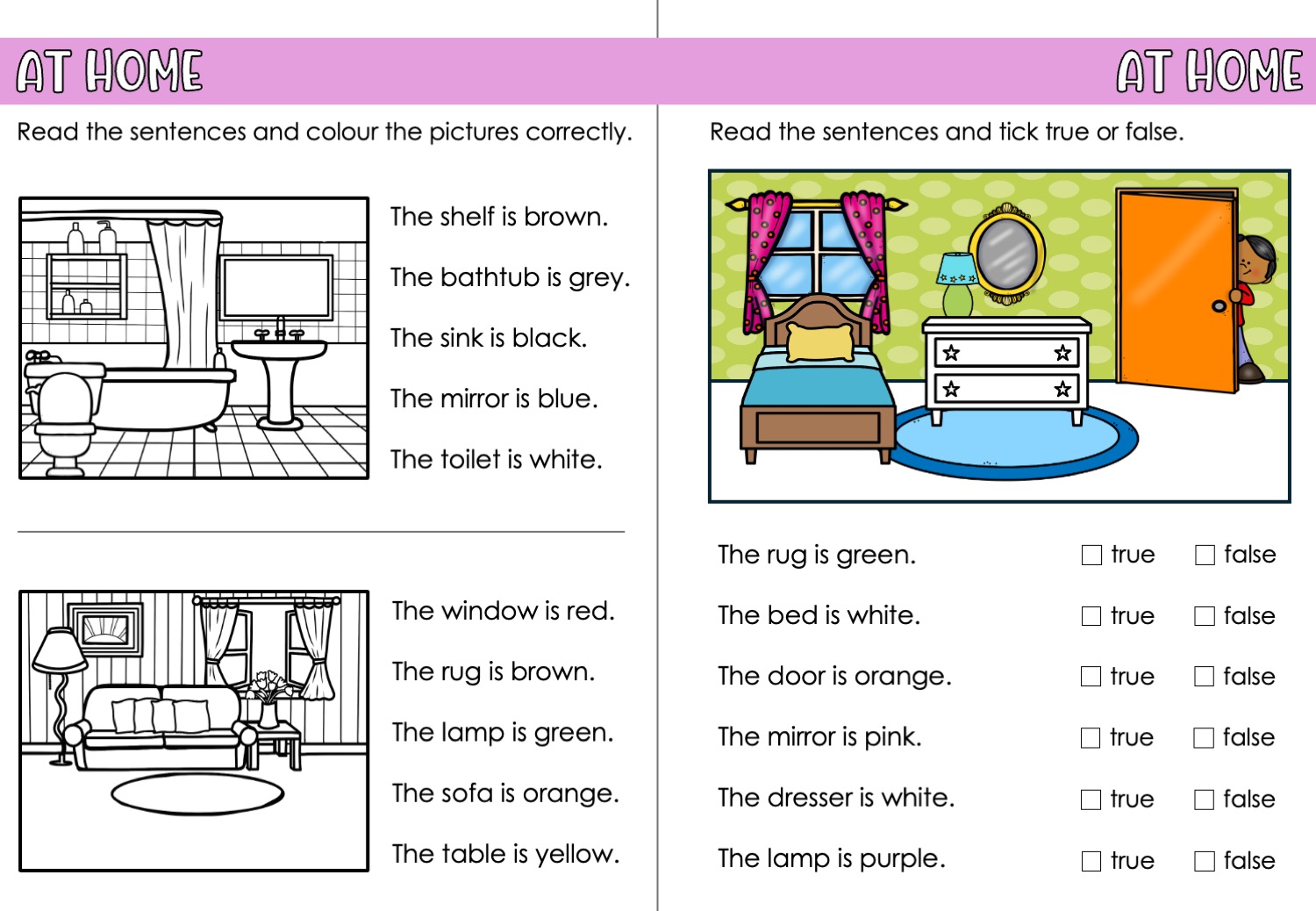Låt oss lära oss engelska – At home - Bild 3