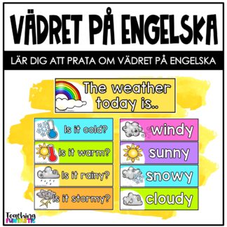 Väderkort engelska