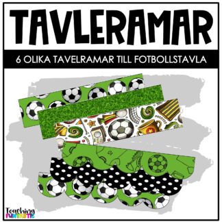 tavleramar fotboll dekoration