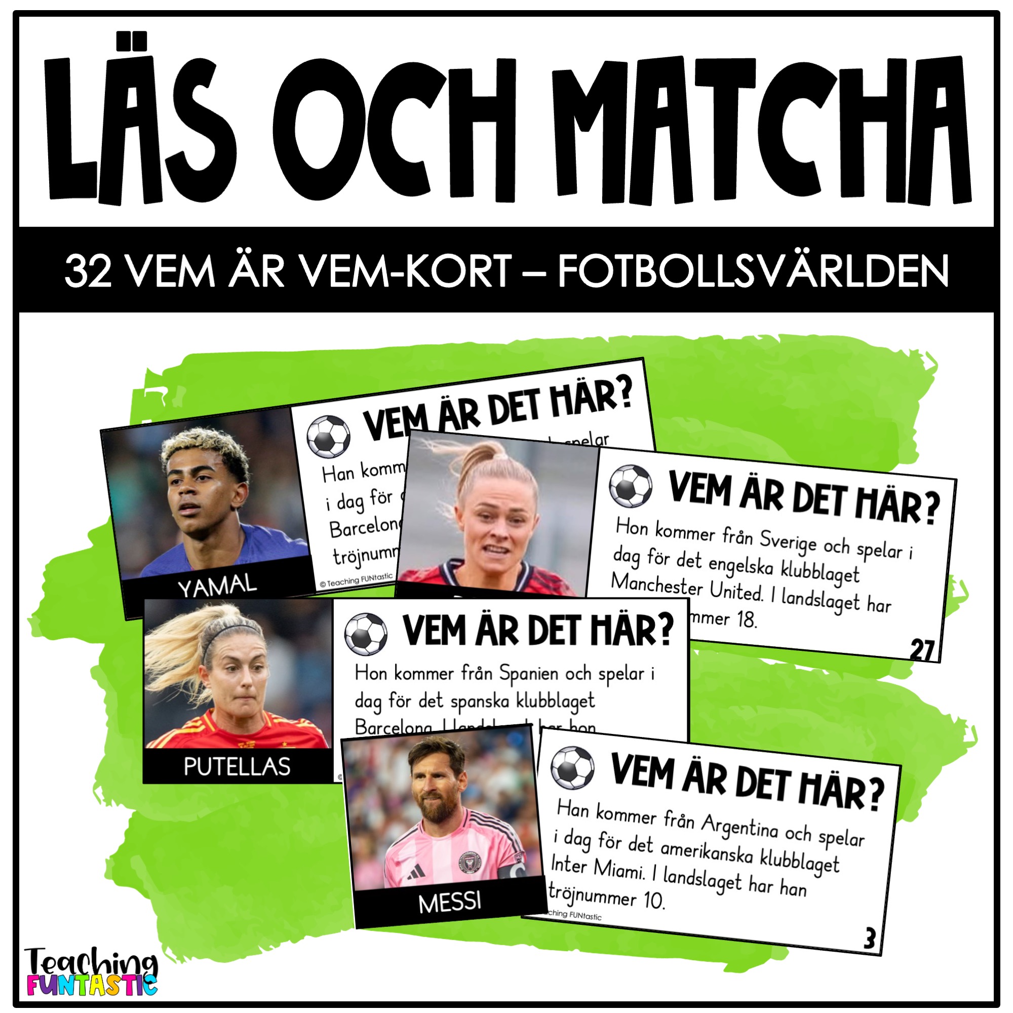 quizkort fotbollsspelare