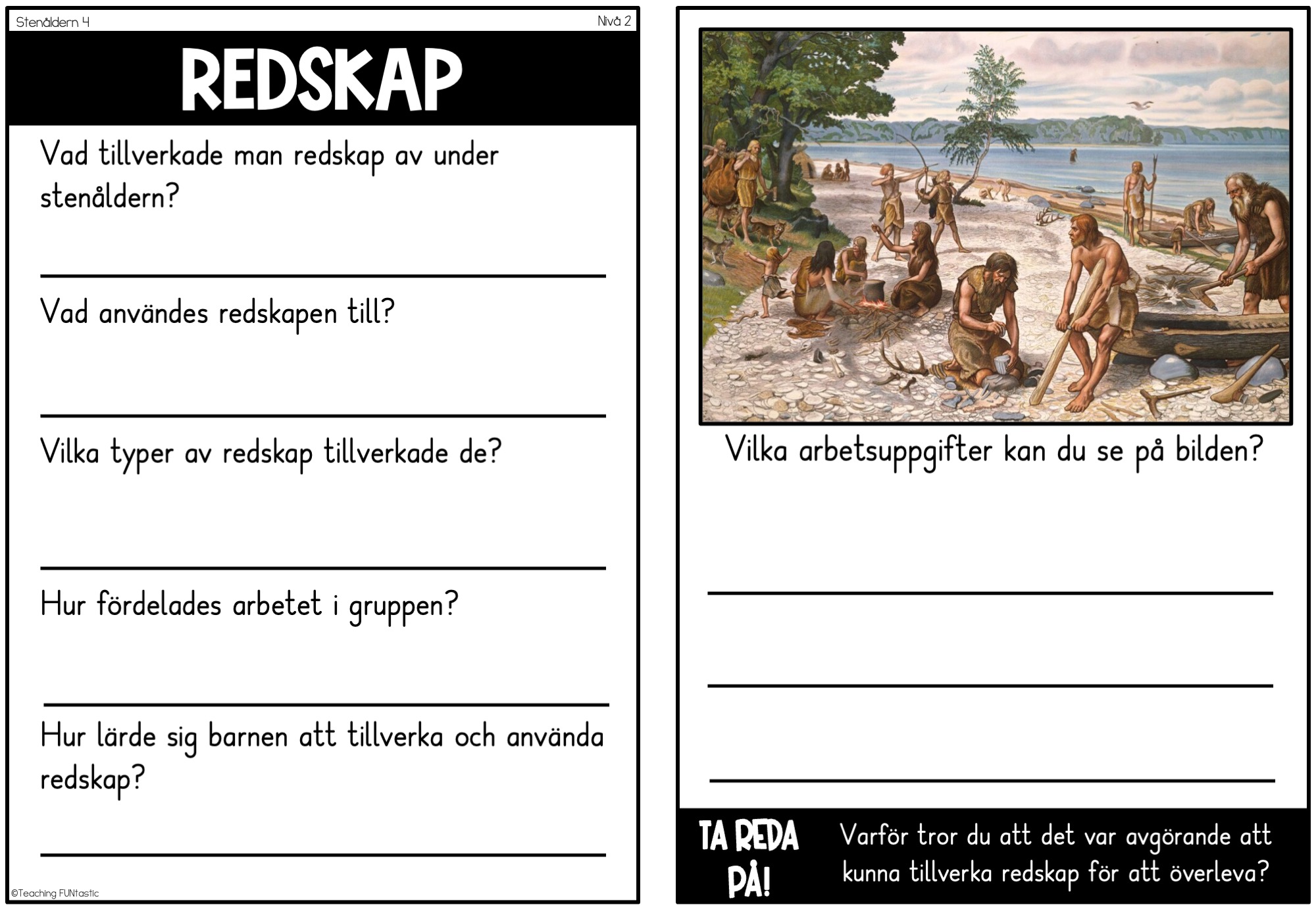Nivådelade lästexter Faktatexter om Stenåldern