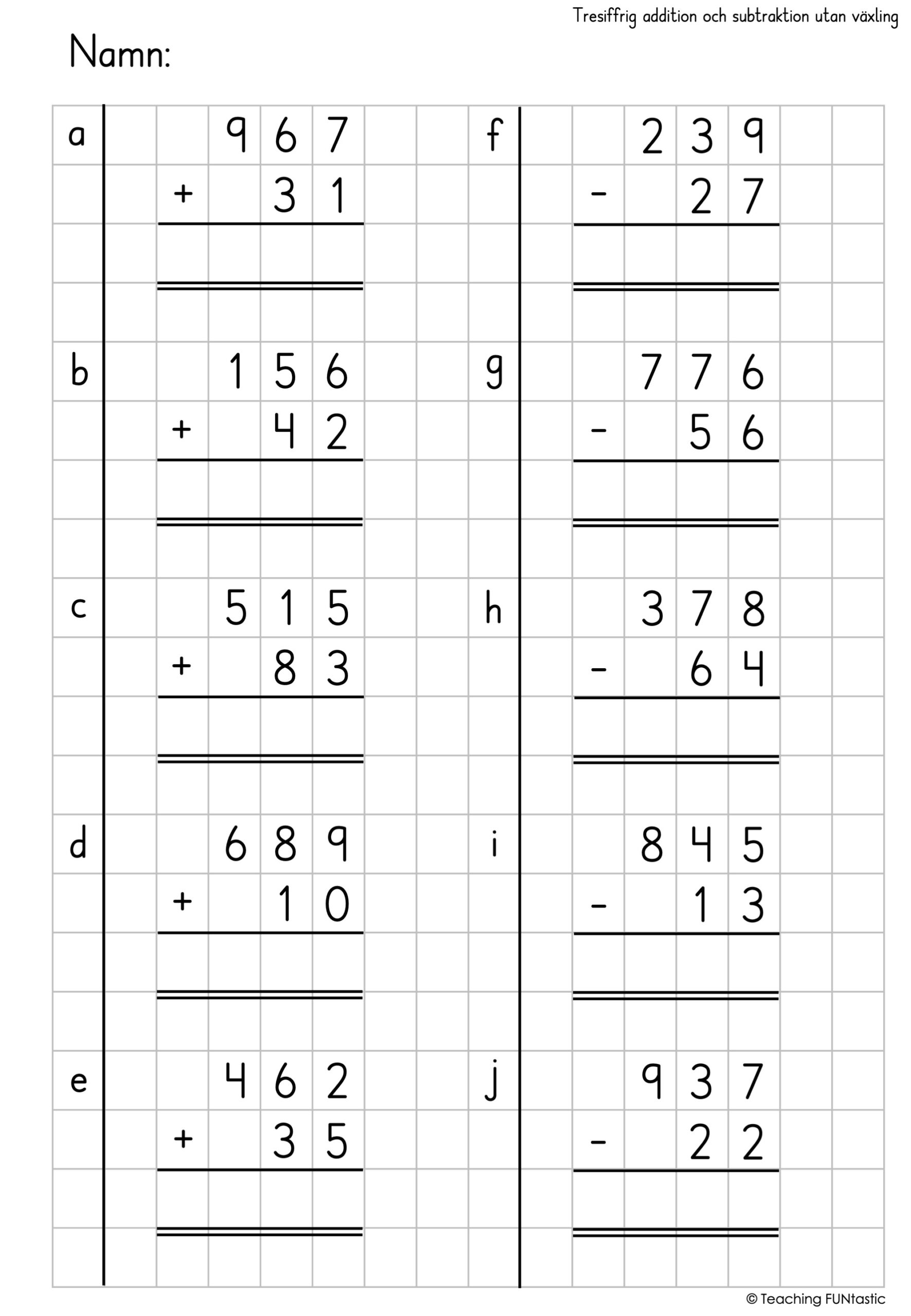 arbetsblad matematik