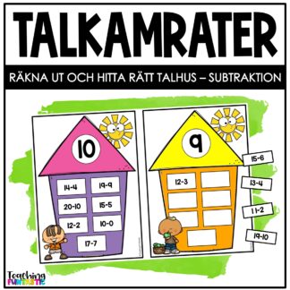 talkamrater subtraktion