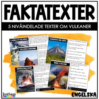 faktatexter vulkaner engelska